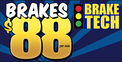 Brake Tech - Brakes $88 - Portland | Automotive Services | Logo