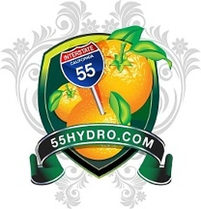 55 Hydroponics - Santa Ana | House & Garden | Logo