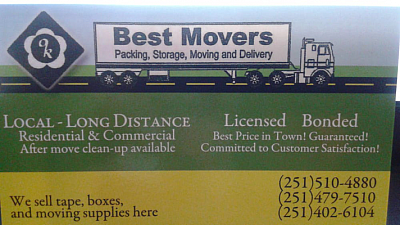 O K Best Movers - Mobile | Local Services | Logo