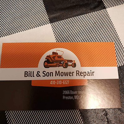 Bill & Son Mower Repair - PRESTON | House & Garden | Logo