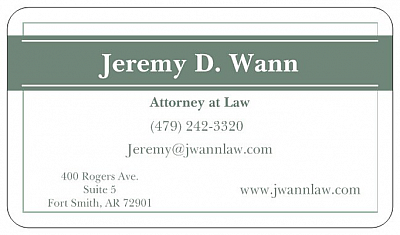 Attorney Jeremy Wann - Fort Smith | Attorneys & Lawyers | Logo
