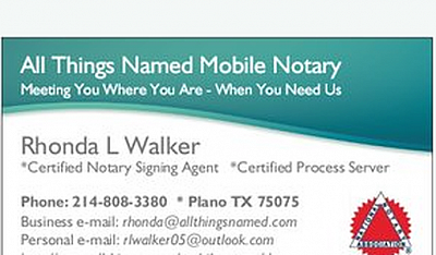 All Things Named Mobile Notary - Plano | Attorneys & Lawyers | Logo
