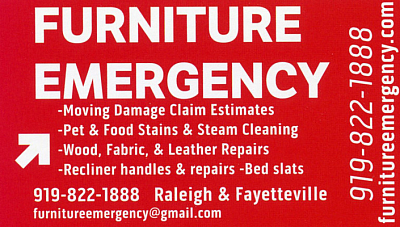 Furniture Emergency-Jack Hughes Furniture Repair - Cary | Furniture | Logo