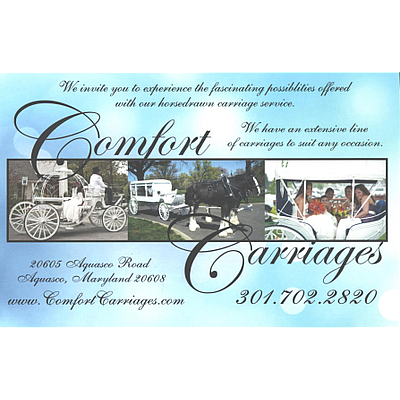 Comfort Carriages - Aquasco | Hotels & Travel | Logo