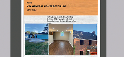 V O General Contractor, LLC - Washington | Contractors & Supplies | Logo